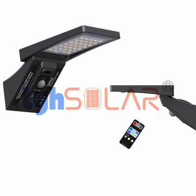 luces solares negras de la cubierta de 3W al aire libre con ángulo de haz del tipo II de la lente de la PC