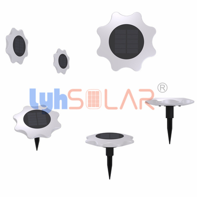 IP67 la prenda impermeable 3W llevó luces del camino de las luces del panel solar con la iluminación colorida del RGB