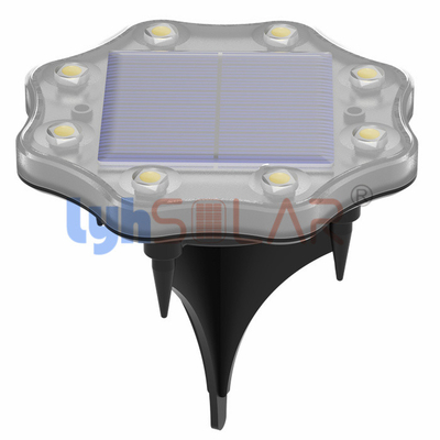 luces solares al aire libre del camino del metal de 3000K CCT 0.5W instaladas en hierba y camino