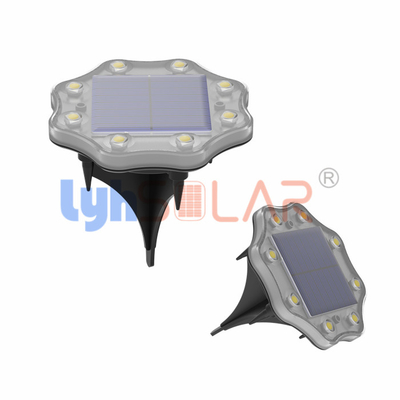 luces solares al aire libre del camino del metal de 3000K CCT 0.5W instaladas en hierba y camino