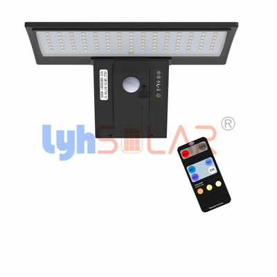 La pared al aire libre del sensor solar enciende lámpara de pared anti de la interacción de la corrosión negra del ABS 4.2W y de la PC