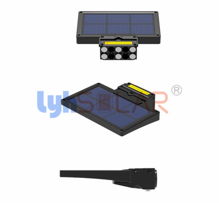 Luz solar al aire libre de la pared de la seguridad de 64 LED con carga por USB y la carga solar