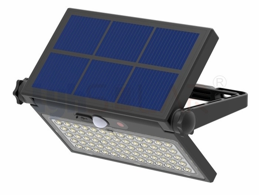 Alta eficiencia de iluminación 8W luces solares de inundación al aire libre con sensor de movimiento