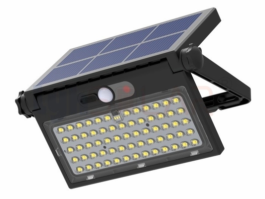 Alta eficiencia de iluminación 8W luces solares de inundación al aire libre con sensor de movimiento