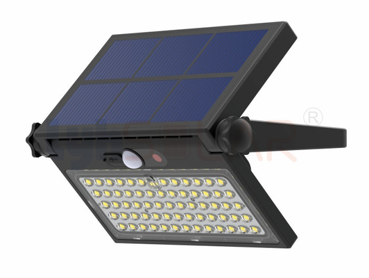 Alta eficiencia de iluminación 8W luces solares de inundación al aire libre con sensor de movimiento