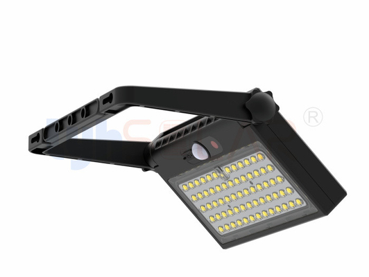 Luces de inundación solares de forma de almohadilla negra para exteriores de más de 1000Lm con aprobación CE RoHS