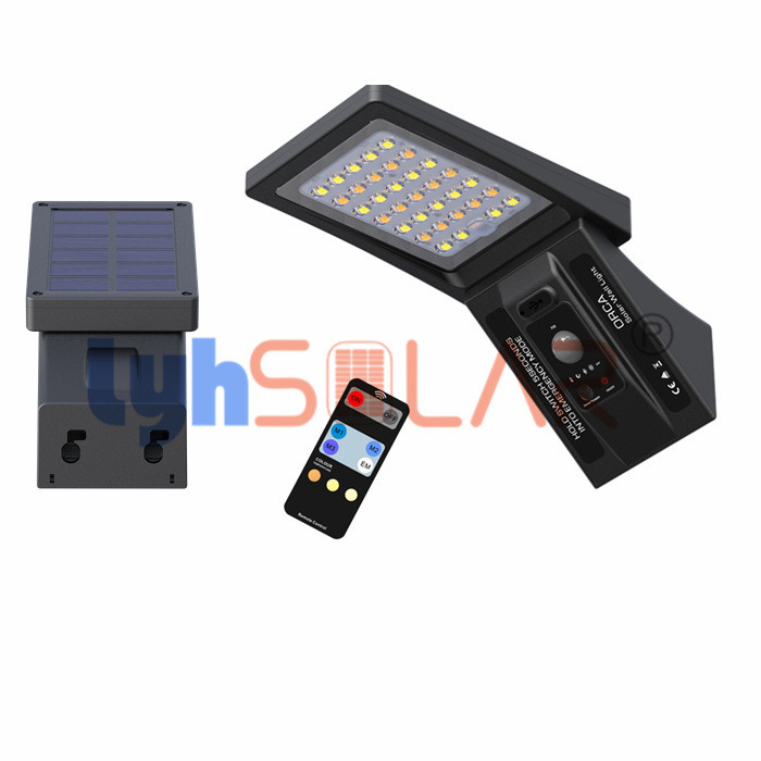 pórtico 3000k que cerca las luces con barandilla solares 3W con la alta aprobación de RoHS del CE del lumen 360Lm