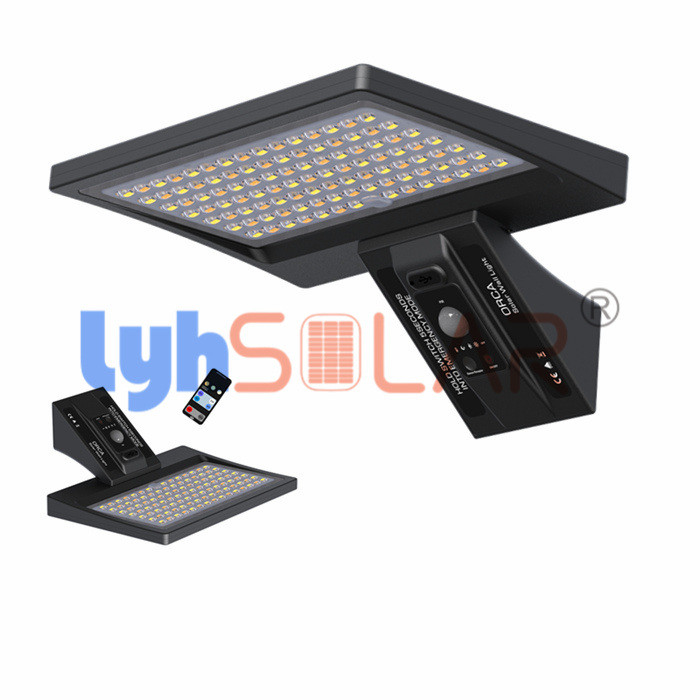 La cubierta solar negra 8W enciende los materiales al aire libre ABS y la lente de la PC Anti-ULTRAVIOLETA