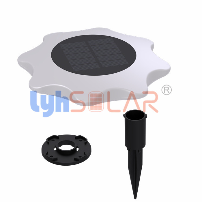 IP67 la prenda impermeable 3W llevó luces del camino de las luces del panel solar con la iluminación colorida del RGB