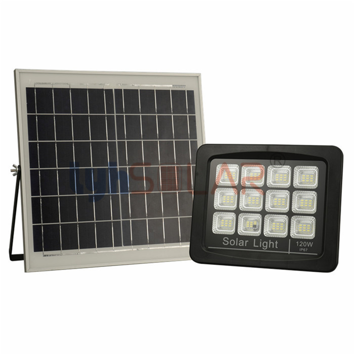 las luces de inundación solares del negro 20W al aire libre con el sensor de movimiento IP65 impermeabilizan la luz solar de la seguridad 2200lm
