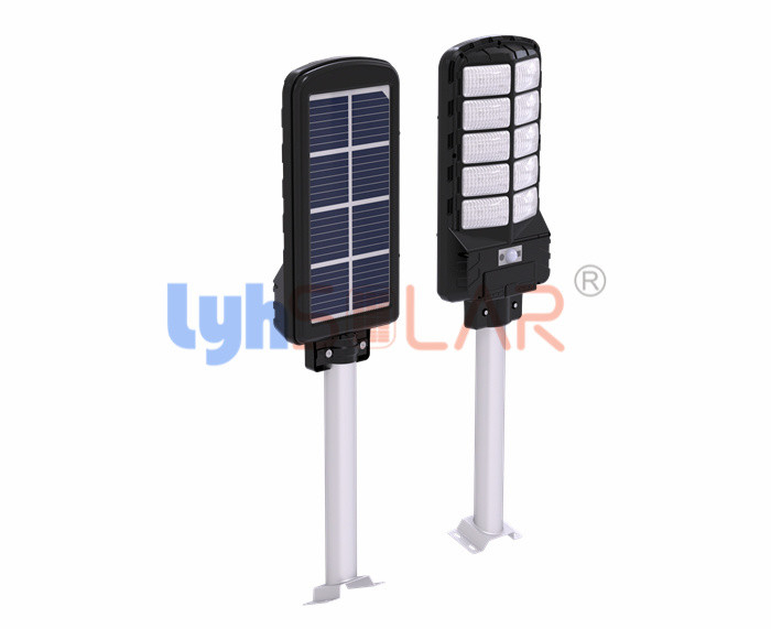 Altas luces de calle al aire libre accionadas solares brillantes 9W con tiempo de carga 6 a 8 horas