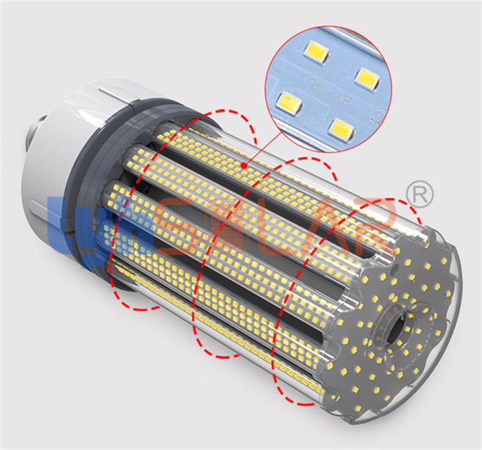 salida de la luz 3000-6000k LED Chips Total 13000Lm del maíz de 100W LED
