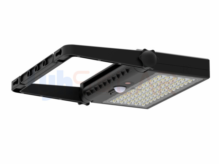 Luces de inundación solares de forma de almohadilla negra para exteriores de más de 1000Lm con aprobación CE RoHS