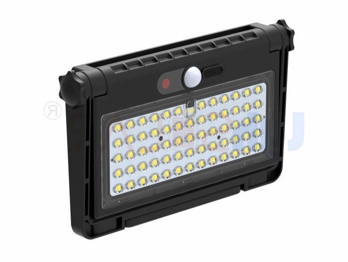 64pcs LED 8W luces de inundación solar exterior IP65 a prueba de agua para iluminación de garaje